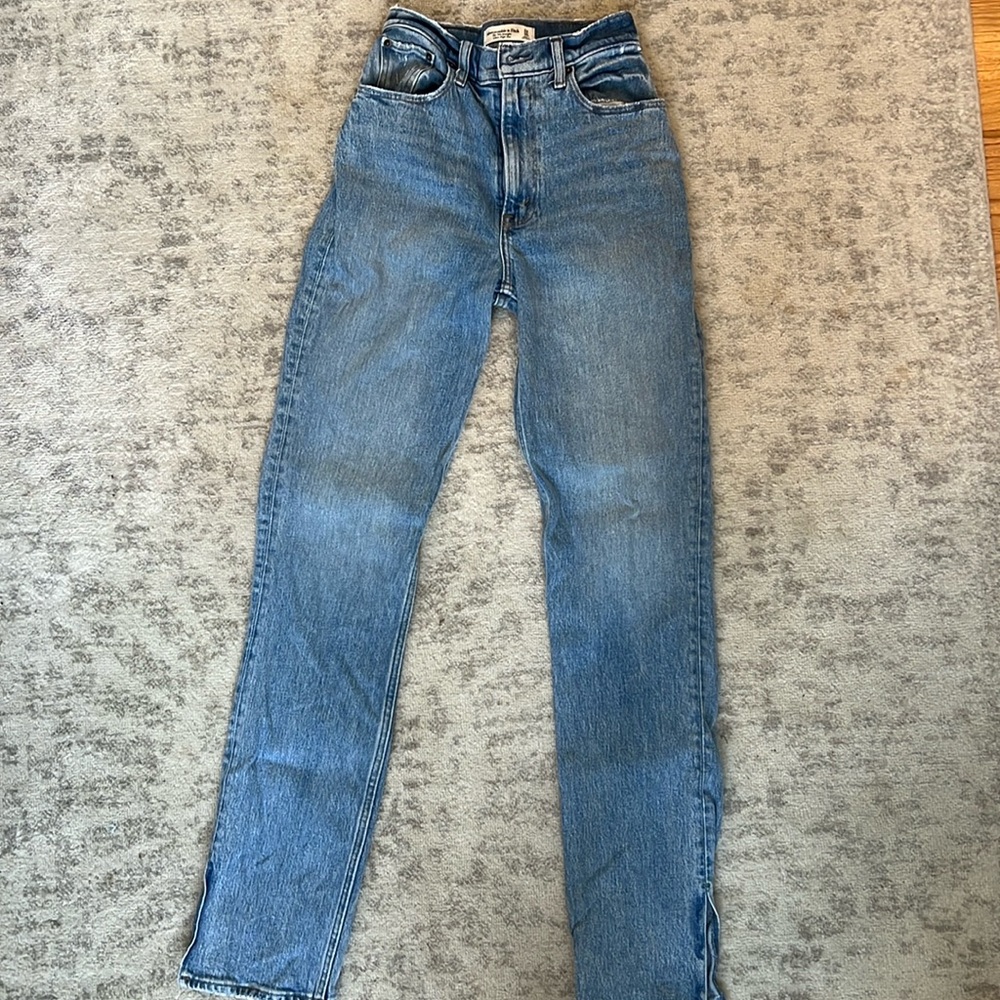 Abercrombie 90s straight ultra high rise jeans curve love